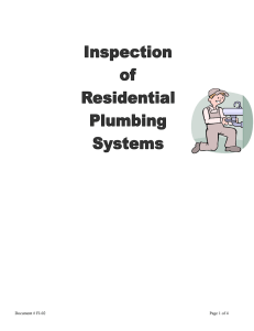 NEW FI-02 - Inspection of Residential Plumbing Systems