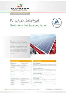 PV-ezRack SolarRoof