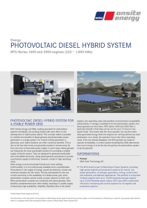 Photovoltaic Diesel hybriD system - Rolls