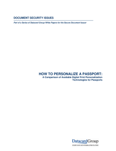how to personalize a passport