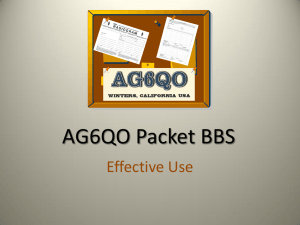 Effective Use of AG6QO BBS - Amateur Radio Station AG6QO