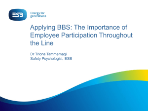 Applying BBS: The Importance of Employee Participation