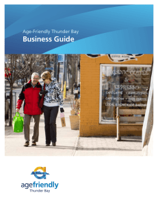 Business Guide - Age-Friendly Thunder Bay