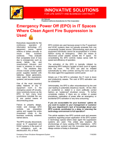 Emergency Power Off (EPO)