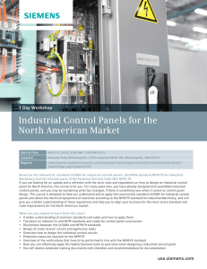 Industrial Control Panels for the North American Market