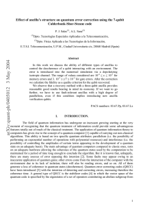 Effect of ancilla`s structure on quantum error correction using the 7