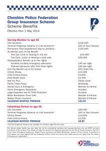 Cheshire Police Federation Group Insurance Scheme Scheme