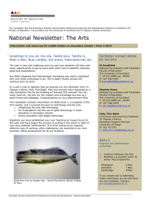 National Newsletter: The Arts