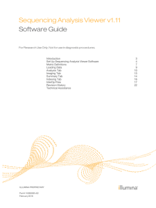 Sequencing Analysis Viewer Software Guide - Support