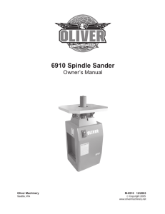 6910 Spindle Sander