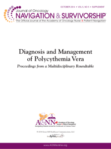 Diagnosis and Management of Polycythemia Vera