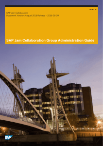SAP Jam Collaboration Group Administration Guide