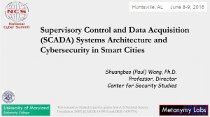 Supervisory Control and Data Acquisition (SCADA) Systems