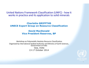 United Nations Framework Classification (UNFC)