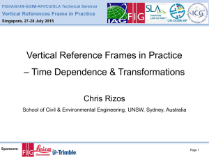Vertical Reference Frames in Practice – Time Dependence