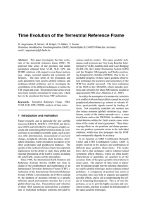 Time Evolution of the Terrestrial Reference Frame