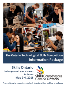 OTSC Competition Information Package - Registering