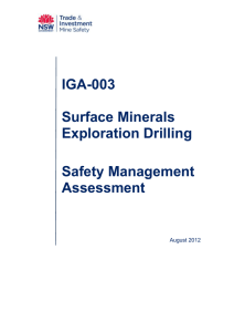 IGA-003 Surface minerals exploration drilling