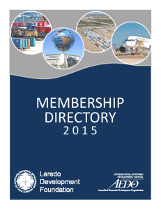2015 Membership Directory - Laredo Development Foundation