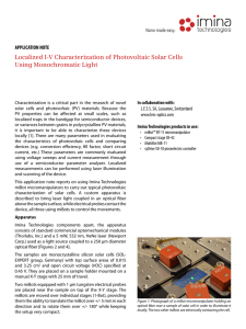 Localized I-V Characterization of Photovoltaic Solar Cells Using