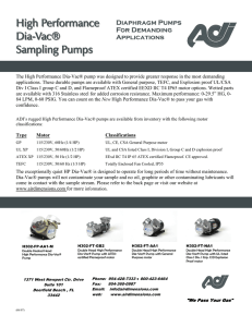 High Performance Dia-Vac® Sampling Pumps