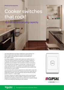 Cooker switches that rock! 32/45A current carrying capacity