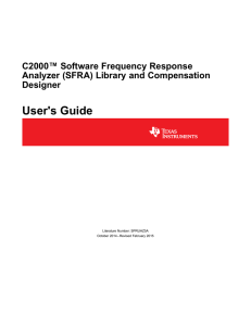 C2000 Software Frequency Response Analyzer (SFRA) Library and