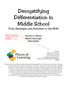 Demystifying Differentiation in Middle School