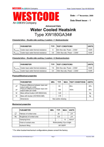 Water Cooled Heatsink