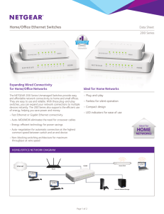 Home/Office Ethernet Switches
