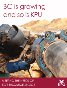 BC is growing and so is KPU - Kwantlen Polytechnic University