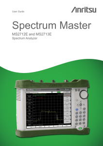 anritsu M2712E spectrum analyzer user guide