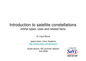 Introduction to satellite constellations