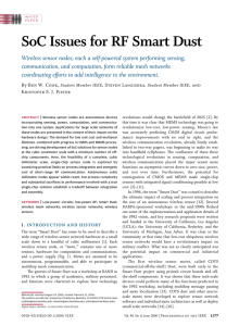 SoC Issues for RF Smart Dust - EECS at UC Berkeley
