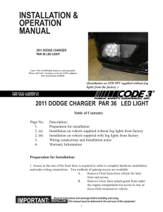 Installation Guide for 2011 Dodge Charger