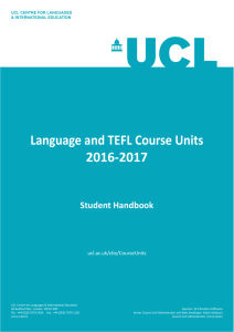 Language Course Units
