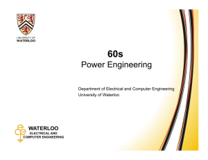 Power Engineering - University of Waterloo