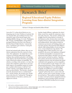Research Brief No. 9: Regional Educational Equity Policies