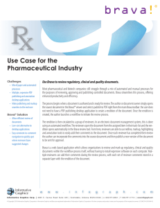 Use Case for the Pharmaceutical Industry