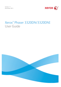 Xerox® Phaser 3320DN/3320DNI User Guide