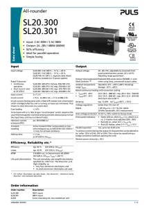 SL20.300 - PULS Power Supply
