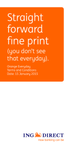 Orange Everyday Terms and Conditions booklet