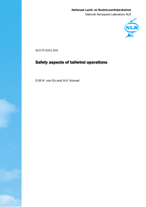 Safety aspects of tailwind operations - NLR-ATSI