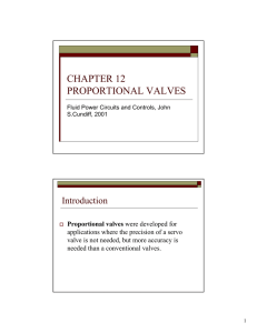 CHAPTER 12 PROPORTIONAL VALVES