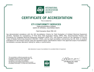 FEB-103 - The International Accreditation Service