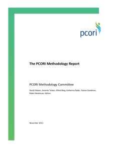 The PCORI Methodology Report