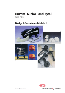 DuPont™ Minlon® and Zytel® Design Information