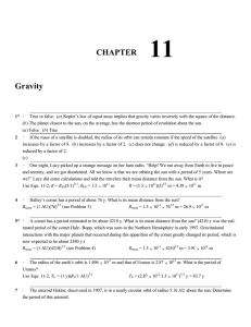 CHAPTER Gravity