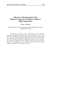 Microwave Measurements of the Dielectric Properties of Silicon