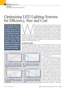 Optimizing LED Lighting Systems for Efficiency, Size and Cost